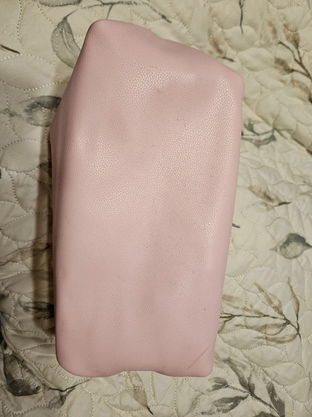 Pink Women's Cosmetic Pouch - Soft Faux Leather